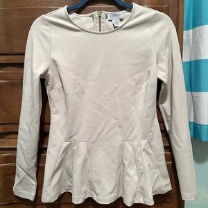 Carmen Marc Valvo Peplum Top